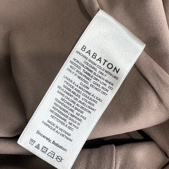 Aritzia Babaton Contour Brown Square Neck Long Sleeve Bodysuit Size XS - Picture 6 of 8